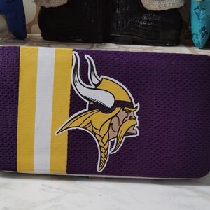 Purple and Yellow Clutch with Viking Logo